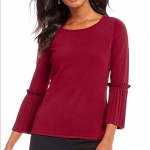 Ivanka Pleated Ruffle Sleeve